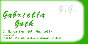 gabriella goth business card